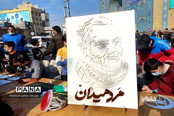 مراسم کاروان هنری‌روایت حبیب در شهرستان قرچک