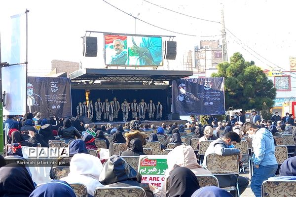 مراسم کاروان هنری‌روایت حبیب در شهرستان قرچک