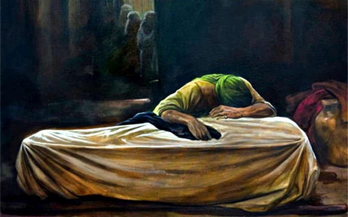 جدیدترین نقاشی حسن روح‌الامین به مناسبت ایام فاطمیه منتشر شد