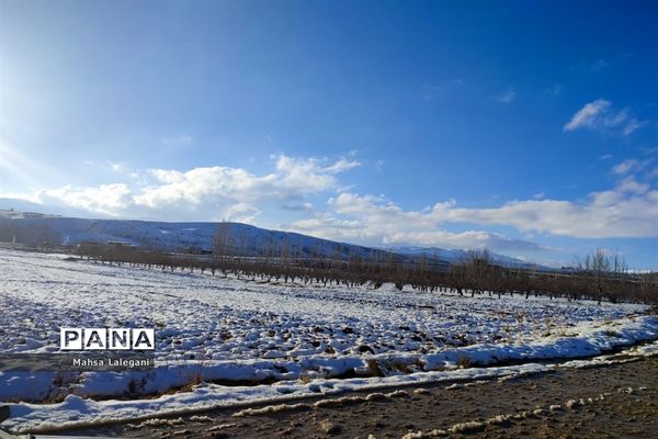 طبیعت برفی هماشهر در سپیدان