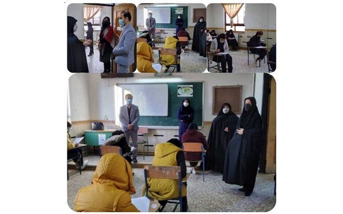 بازدید معاون تربیت‌بدنی و سلامت استان گیلان از حوزه امتحانی دانش‌آموزان