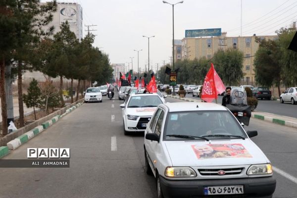 کاروان خودرویی به مناسبت سالگرد شهادت سردار سلیمانی در قم