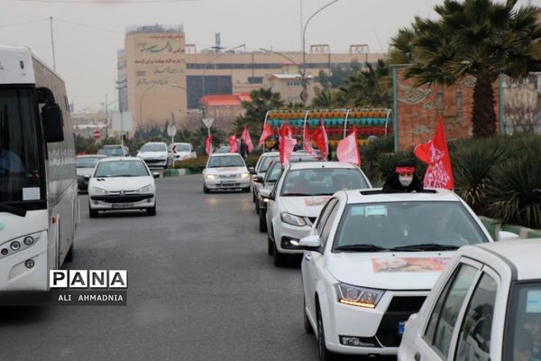 کاروان خودرویی به مناسبت سالگرد شهادت سردار سلیمانی در قم