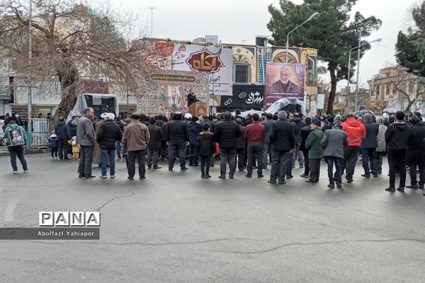بزرگداشت دومین سالگرد شهادت حاج قاسم سلیمانی در میدان مرکزی کاشمر