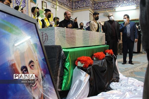 مراسم بزرگداشت دومین سالگرد شهادت سردار سلیمانی در اداره‌کل آموزش و پرورش فارس