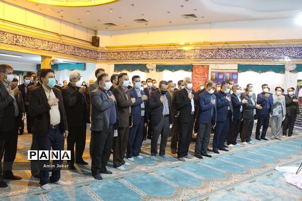 مراسم بزرگداشت دومین سالگرد شهادت سردار سلیمانی در اداره‌کل آموزش و پرورش فارس
