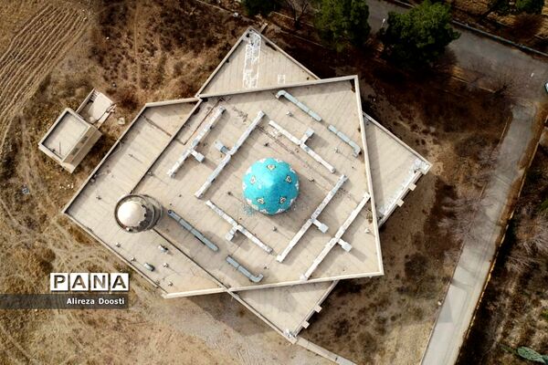 فضای زمستانی اردوگاه شهید آیت اله دستغیب در شیراز