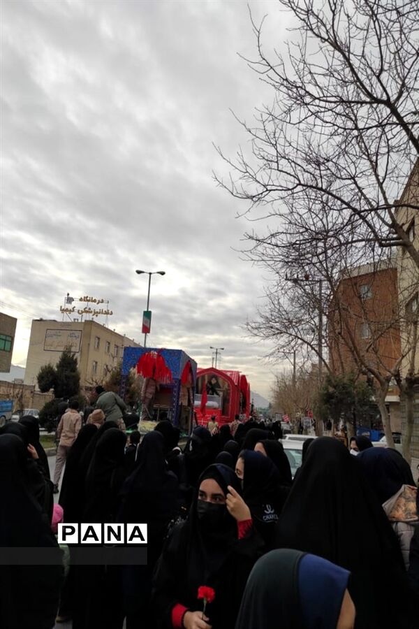 مراسم تشییع پیکر شهدا در شهر ابریشم