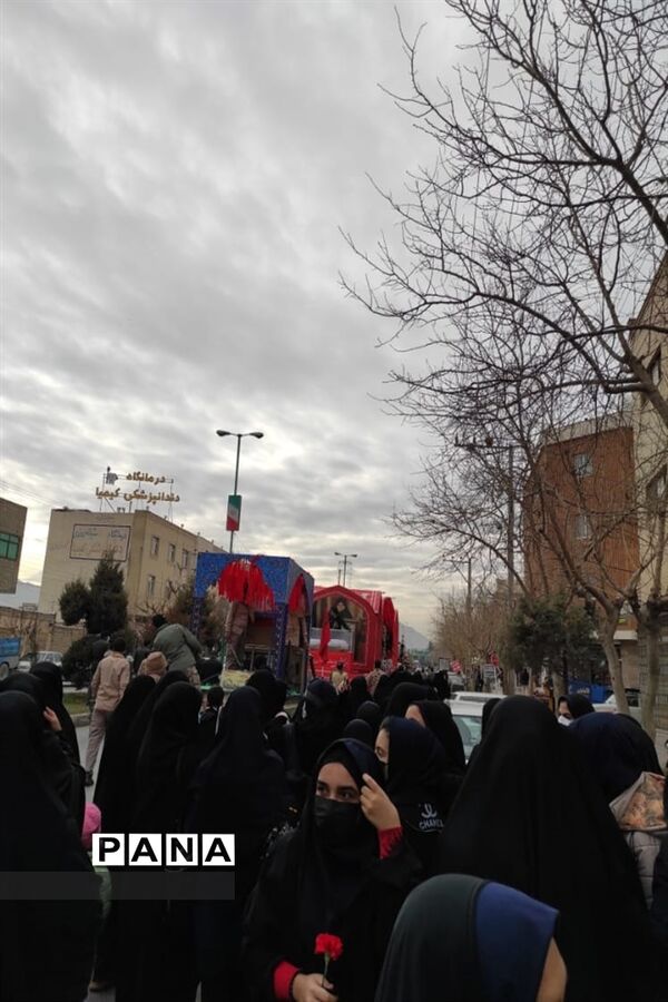 مراسم تشییع پیکر شهدا در شهر ابریشم