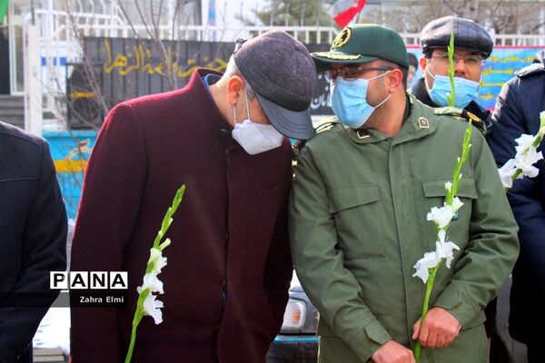 استقبال از پیکرهای مطهر سه شهید گمنام در تبریز