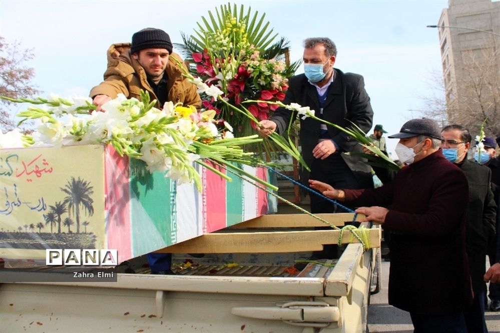 استقبال از پیکرهای مطهر سه شهید گمنام در تبریز