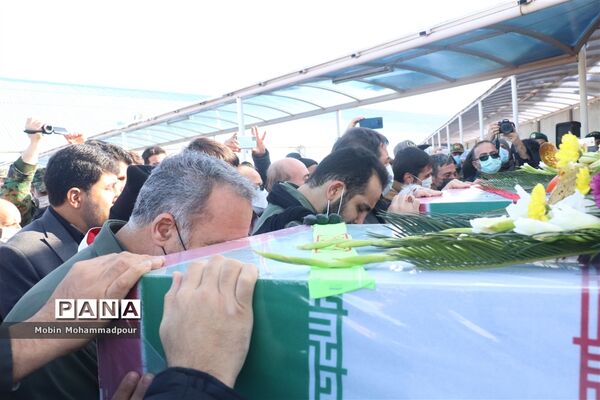 مراسم استقبال از پیکرهای مطهر۳ شهید گمنام در تبریز