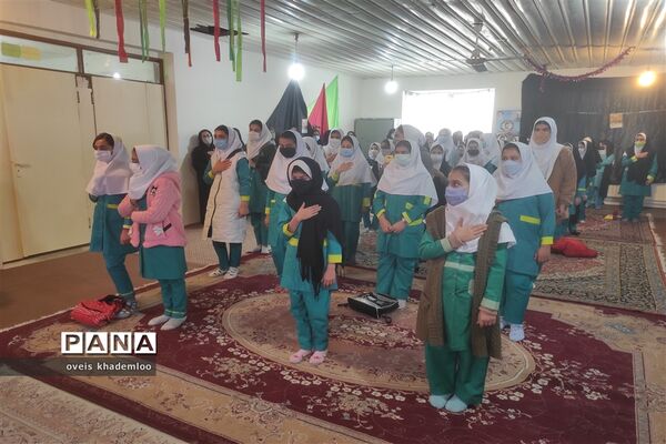 مراسم فاطمیه و شهادت سردار سلیمانی در دبستان شهیدان حجازی گلوگاه