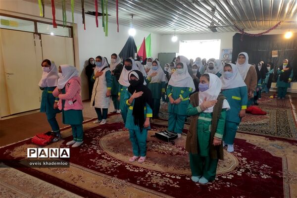 مراسم فاطمیه و شهادت سردار سلیمانی در دبستان شهیدان حجازی گلوگاه