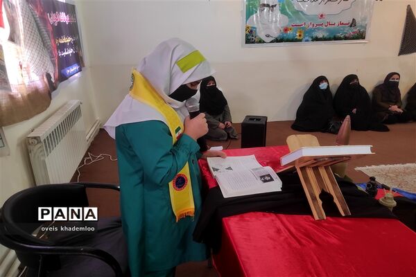 مراسم فاطمیه و شهادت سردار سلیمانی در دبستان شهیدان حجازی گلوگاه