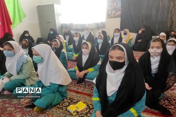 مراسم فاطمیه و شهادت سردار سلیمانی در دبستان شهیدان حجازی گلوگاه