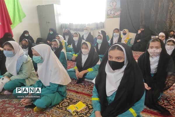 مراسم فاطمیه و شهادت سردار سلیمانی در دبستان شهیدان حجازی گلوگاه