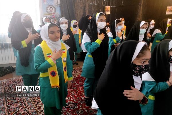 مراسم فاطمیه و شهادت سردار سلیمانی در دبستان شهیدان حجازی گلوگاه