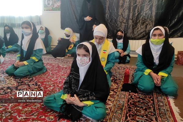 مراسم فاطمیه و شهادت سردار سلیمانی در دبستان شهیدان حجازی گلوگاه