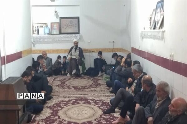 عزاداری هیات دانش‌آموزی مهرآباد ابرکوه به مناسبت ایام فاطمیه