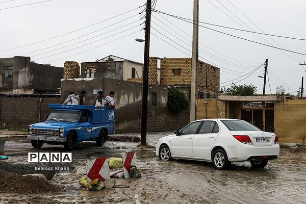 سیل در شهر کنارک استان سیستان و بلوچستان