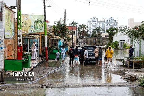 سیل در شهر کنارک استان سیستان و بلوچستان
