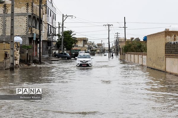 سیل در شهر کنارک استان سیستان و بلوچستان