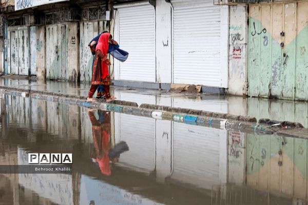 سیل در شهر کنارک استان سیستان و بلوچستان