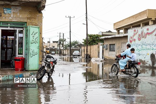 سیل در شهر کنارک استان سیستان و بلوچستان