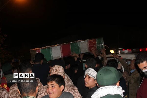 مراسم وداع با شهدای گمنام در روستای تیله نو گلوگاه