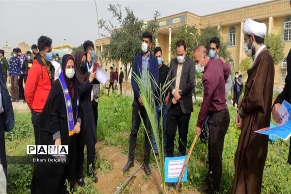 آیین درختکاری در مدارس شوشتر