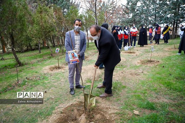 آیین روز درختکاری در اردوگاه شهید چمران تهران