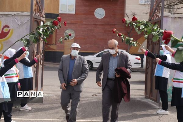 کاشت نهال میوه در روز درختکاری