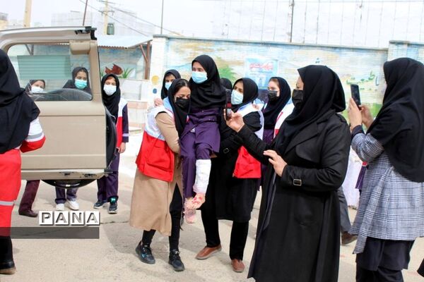 مانور آموزش مخاطرات چهارشنبه‌سوری، دبیرستان دخترانه تیزهوشان یاسوج