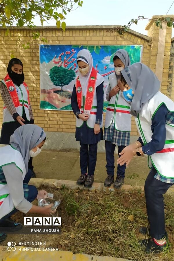 آیین هفته درختکاری در شهرستان شوش