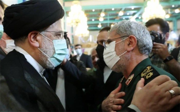 حضور سردار قاآنی در مسجد سلمان فارسی نهاد ریاست‌جمهوری