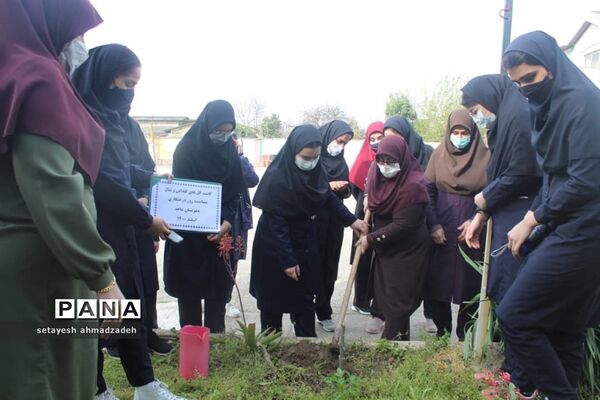 مشارکت دانش‌آموزان گلوگاهی در هفته منابع طبیعی