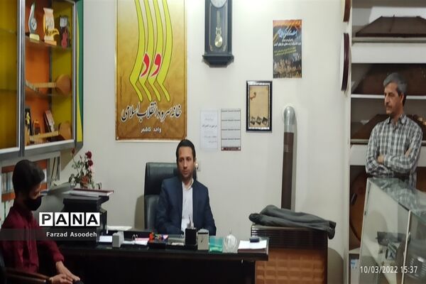 بازدید معاون پرورشی اداره آموزش و پرورش کاشمر از گروه سرود منتخب جشنواره فجر