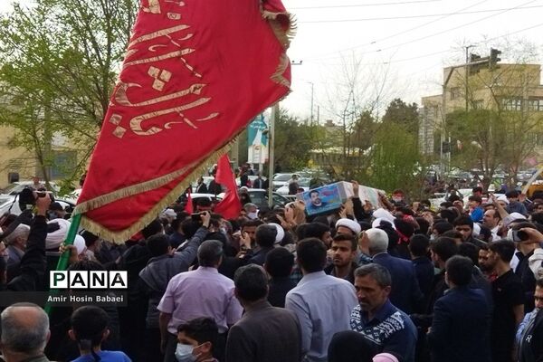 تشییع پیکر شهید مدافع حرم «احسان کربلایی پور» در قم