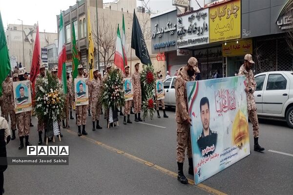 تشییع پیکر شهید مدافع حرم «احسان کربلایی پور» در قم