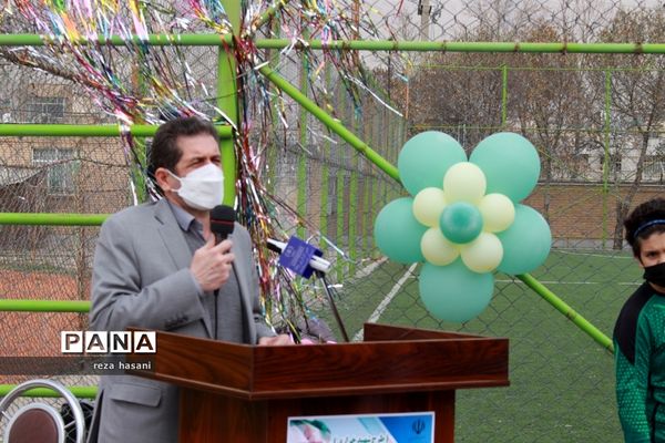مراسم پروژه آزادسازی مجموعه‌های آموزشی و ورزشی در کرمانشاه
