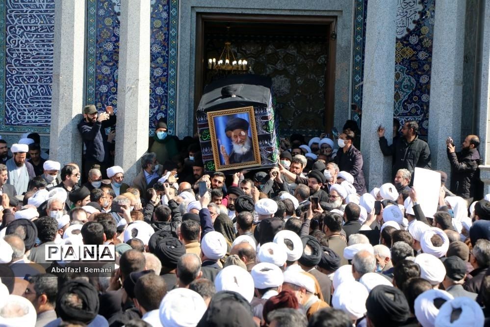 تشییع پیکر آیت الله علوی گرگانی در قم