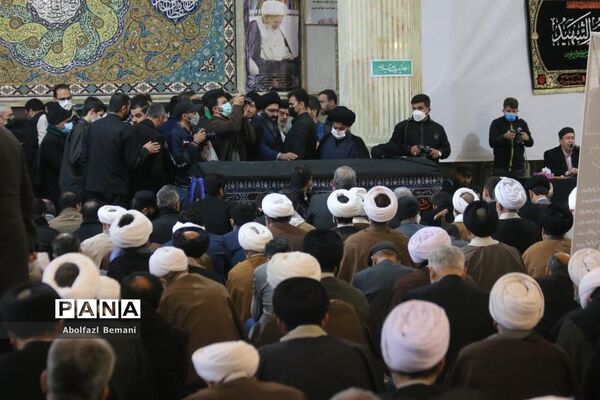 تشییع پیکر آیت الله علوی گرگانی در قم