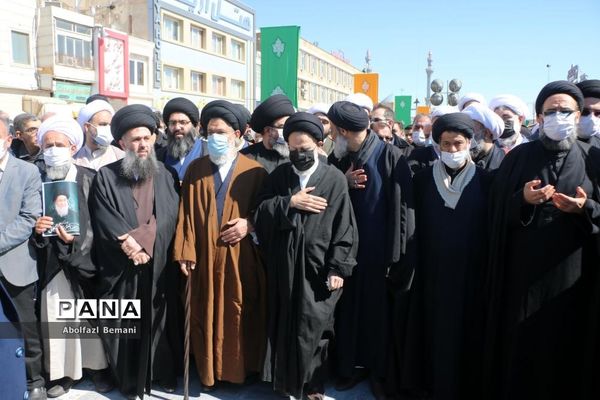 تشییع پیکر آیت الله علوی گرگانی در قم