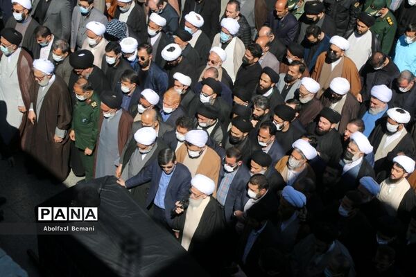 تشییع پیکر آیت الله علوی گرگانی در قم