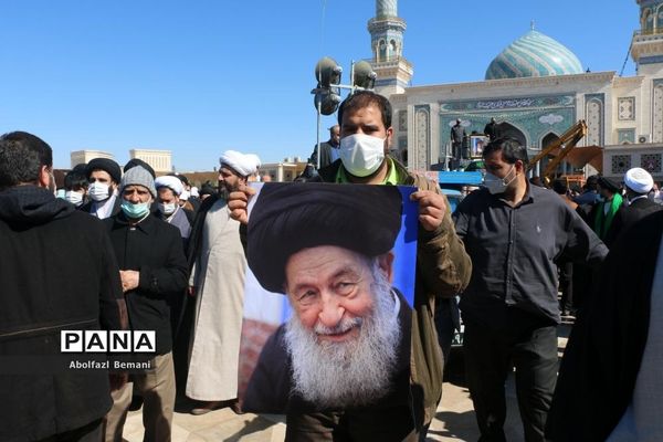 تشییع پیکر آیت الله علوی گرگانی در قم