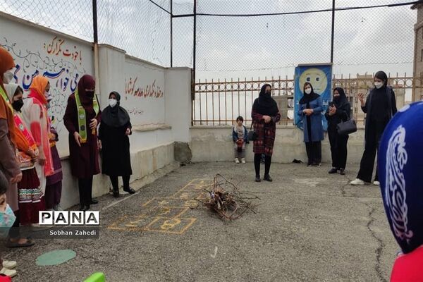 برگزاری جشن‌ چهارشنبه سوری در مدرسه حضرت زهرا(س) رودهن