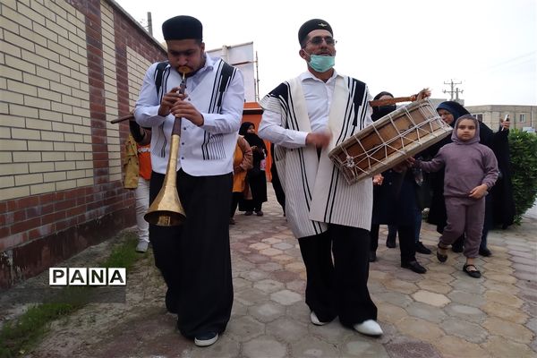 پیشواز نوروز ۱۴۰۱ با شادی پیمایی نوروزی در امیدیه
