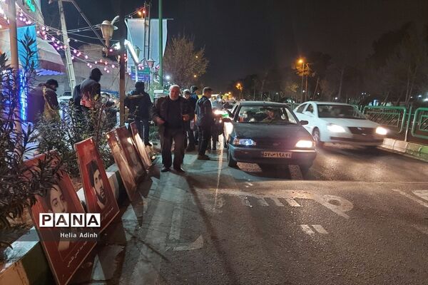 آماده‌سازی خیابان‌های شهر برای جشن بزرگ نیمه شعبان