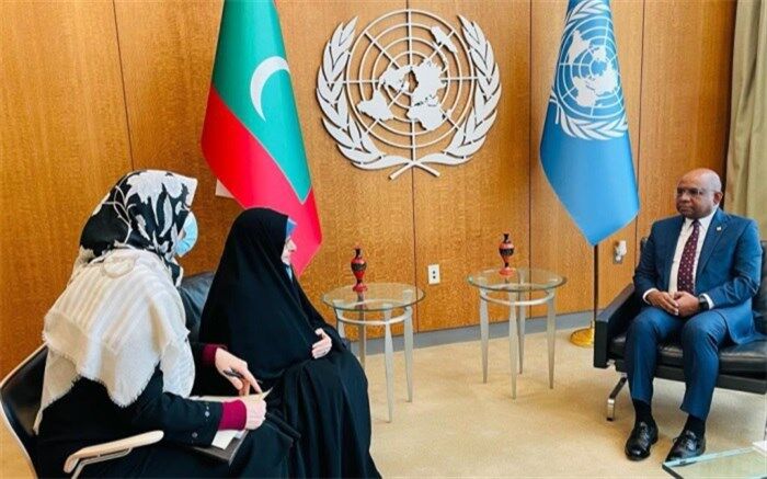 گفت‌وگوی خزعلی با رئیس مجمع عمومی سازمان ملل در نیویورک